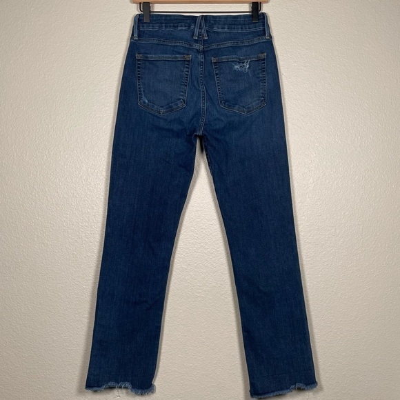 Good American Good Straight High Rise Jeans Blue407 - Picture 4 of 8